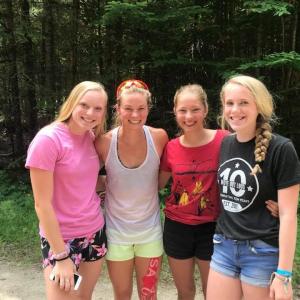 BNST skiers with Jessie Diggins, US Olympic gold medalist